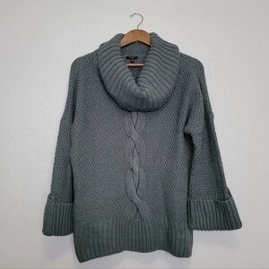 Talbots Cowl Neck Cable Knit Sweater